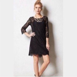 Anthropologie lace mini dress